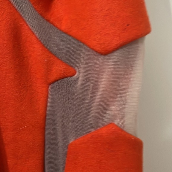 Three Floor Sexy Wool Blend Bodycon Sheer Panel Midi Dress Size 10 - Picture 11 of 11